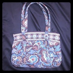 Vera Bradley Retired Java Blue Shoulder Bag